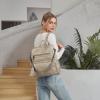 imageBOSTANTEN Backpack Purse for Women Fashion Designer Travel Backpack Leather Convertible Shoulder Bags Casual Daypack Brown1grey