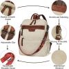 imageBOSTANTEN Backpack Purse for Women Fashion Designer Travel Backpack Leather Convertible Shoulder Bags Casual Daypack Brown2beigebrown