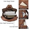imageBOSTANTEN Backpack Purse for Women Fashion Designer Travel Backpack Leather Convertible Shoulder Bags Casual Daypack Brown2brown