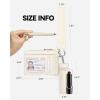 imageBOSTANTEN Card Holder Wallet RFID Slim Wallet for Women Trifold Small Wallets Woman with Zipper Coin Pocket ampamp Keychain Wristlet BeigeWhite