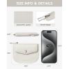 imageBOSTANTEN Card Holder Wallet RFID Slim Wallet for Women Trifold Small Wallets Woman with Zipper Coin Pocket ampamp Keychain Wristlet BeigeYBeige