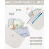 imageBOSTANTEN Card Holder Wallet RFID Slim Wallet for Women Trifold Small Wallets Woman with Zipper Coin Pocket ampamp Keychain Wristlet BeigeYBeige