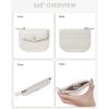 imageBOSTANTEN Card Holder Wallet RFID Slim Wallet for Women Trifold Small Wallets Woman with Zipper Coin Pocket ampamp Keychain Wristlet BeigeYBeige
