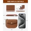 imageBOSTANTEN Card Holder Wallet RFID Slim Wallet for Women Trifold Small Wallets Woman with Zipper Coin Pocket ampamp Keychain Wristlet BeigeYBrownBeige