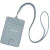 imageBOSTANTEN Card Holder Wallet RFID Slim Wallet for Women Trifold Small Wallets Woman with Zipper Coin Pocket ampamp Keychain Wristlet BeigeZBlue
