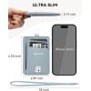imageBOSTANTEN Card Holder Wallet RFID Slim Wallet for Women Trifold Small Wallets Woman with Zipper Coin Pocket ampamp Keychain Wristlet BeigeZBlue