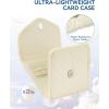 imageBOSTANTEN Card Holder Wallet RFID Slim Wallet for Women Trifold Small Wallets Woman with Zipper Coin Pocket ampamp Keychain Wristlet BeigeZLight Beige