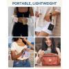 imageBOSTANTEN Card Holder Wallet RFID Slim Wallet for Women Trifold Small Wallets Woman with Zipper Coin Pocket ampamp Keychain Wristlet BeigeZLight Beige