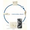 imageBOSTANTEN Card Holder Wallet RFID Slim Wallet for Women Trifold Small Wallets Woman with Zipper Coin Pocket ampamp Keychain Wristlet BeigeZLight Beige