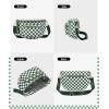 imageBOSTANTEN Checkered Bum Bag Crossbody Belt Bag for Women Cross Body Purse Fanny Waist Pack with Adjustable StrapMojito