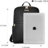 imageBOSTANTEN Genuine Leather 156 inch Laptop Backpack Purse for Women College Casual Backpack Travel Bag1black