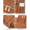imageBOSTANTEN Genuine Leather 156 inch Laptop Backpack Purse for Women College Casual Backpack Travel Bag1brown