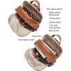 imageBOSTANTEN Genuine Leather 156 inch Laptop Backpack Purse for Women College Casual Backpack Travel Bag1brown