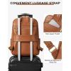 imageBOSTANTEN Genuine Leather 156 inch Laptop Backpack Purse for Women College Casual Backpack Travel Bag1brown