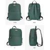 imageBOSTANTEN Genuine Leather 156 inch Laptop Backpack Purse for Women College Casual Backpack Travel Bag1cdarkgreen