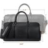 imageBOSTANTEN Genuine Leather Travel Weekender Overnight Duffel Bag Gym Sports Luggage Tote Duffle Bags for Men Medium 185quotX925quotX1050quotAblack