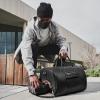 imageBOSTANTEN Genuine Leather Travel Weekender Overnight Duffel Bag Gym Sports Luggage Tote Duffle Bags for Men Medium 185quotX925quotX1050quotLargeBlack
