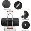 imageBOSTANTEN Genuine Leather Travel Weekender Overnight Duffel Bag Gym Sports Luggage Tote Duffle Bags for Men Medium 185quotX925quotX1050quotLargeBlack