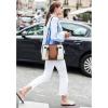 imageBOSTANTEN Leather Handbags for Women Designer Satchel Purses Top Handle Tote Work Shoulder BagsAblackbrown