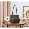imageBOSTANTEN Leather Handbags for Women Designer Satchel Purses Top Handle Tote Work Shoulder BagsTwon Tone Coffeevegan Leather