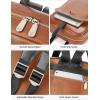 imageBOSTANTEN Leather Laptop Backpack for Women156 inch Computer Backpack Purse College Daypack Work Travel Bag BlackbrownBrown