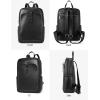 imageBOSTANTEN Leather Laptop Backpack for Women156 inch Computer Backpack Purse College Daypack Work Travel Bag BlackbrownPlain Black