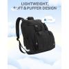 imageBOSTANTEN Puffer Backpack for Women 156 Inch College Laptop Backpack with RFID Pocket Water Resistant Casual Travel Daypack KhakiBlack