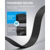 imageBOSTANTEN Ratchet Web Belt Men Nylon Golf Adjustable Work Mens Belt with Casual Pants001 All Black