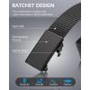 imageBOSTANTEN Ratchet Web Belt Men Nylon Golf Adjustable Work Mens Belt with Casual Pants001 All Black