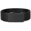 imageBOSTANTEN Ratchet Web Belt Men Nylon Golf Adjustable Work Mens Belt with Casual Pants001 All Black