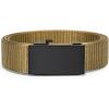 imageBOSTANTEN Ratchet Web Belt Men Nylon Golf Adjustable Work Mens Belt with Casual Pants004black  Yellow