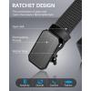 imageBOSTANTEN Ratchet Web Belt Men Nylon Golf Adjustable Work Mens Belt with Casual Pants007all Black
