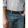 imageBOSTANTEN Ratchet Web Belt Men Nylon Golf Adjustable Work Mens Belt with Casual Pants008hollow Black