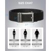 imageBOSTANTEN Ratchet Web Belt Men Nylon Golf Adjustable Work Mens Belt with Casual Pants010hollow Gunblack