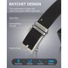 imageBOSTANTEN Ratchet Web Belt Men Nylon Golf Adjustable Work Mens Belt with Casual Pants010hollow Gunblack