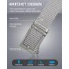 imageBOSTANTEN Ratchet Web Belt Men Nylon Golf Adjustable Work Mens Belt with Casual Pants010hollow Gungray