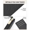 imageBOSTANTEN Slim Wallet for Women Small RFID Blocking Credit Card Holder Leather Bifold Wallets with Zipper Coin Pocket BlackSBlack