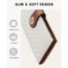 imageBOSTANTEN Slim Women Wallet Leather RFID Credit Card Holder Bifold Ladies Wallets with Zipper Coin Pocket Beige and BrownBeigeBrown