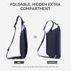 imageBOSTANTEN Sling Bag for Women Crossbody Bag Travel Cross Body Purse Large Fanny Waist Pack WaterResistantBlue