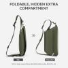imageBOSTANTEN Sling Bag for Women Crossbody Bag Travel Cross Body Purse Large Fanny Waist Pack WaterResistantGreen