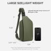 imageBOSTANTEN Sling Bag for Women Crossbody Bag Travel Cross Body Purse Large Fanny Waist Pack WaterResistantGreen