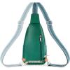 imageBOSTANTEN Sling Bag for Women Crossbody Purse Crossbody Bag Leather Chest Bag with Adjustable Guitar Strap for TravelAgreen