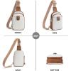 imageBOSTANTEN Small Sling Bag Crossbody Bags for Women Trendy Crossbody Purse Leather Chest BagAbeige