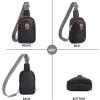 imageBOSTANTEN Small Sling Bag Crossbody Bags for Women Trendy Crossbody Purse Leather Chest BagAblacksmall