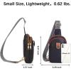 imageBOSTANTEN Small Sling Bag Crossbody Bags for Women Trendy Crossbody Purse Leather Chest BagAblacksmall