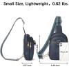 imageBOSTANTEN Small Sling Bag Crossbody Bags for Women Trendy Crossbody Purse Leather Chest BagAblue