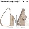 imageBOSTANTEN Small Sling Bag Crossbody Bags for Women Trendy Crossbody Purse Leather Chest BagAcloud Grey