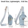 imageBOSTANTEN Small Sling Bag Crossbody Bags for Women Trendy Crossbody Purse Leather Chest BagAdenim Bluesmall