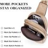 imageBOSTANTEN Small Sling Bag Crossbody Bags for Women Trendy Crossbody Purse Leather Chest BagAlight Brownsmall