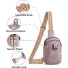 imageBOSTANTEN Small Sling Bag Crossbody Bags for Women Trendy Crossbody Purse Leather Chest BagAlight Purplesmall